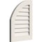Ekena Millwork Quarter Round Top Left Non-Functional, PVC Gable Vent w/ 1" x 4" Flat Trim Frame, 08"W x 22"H GVPQL08X2201DUN - alternate 4